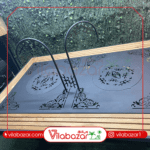 میز آتشدان باغی گازی مستطیل فلز و ترمو