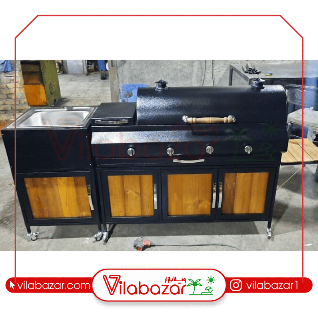 باربیکیو با سینک و سرخکن