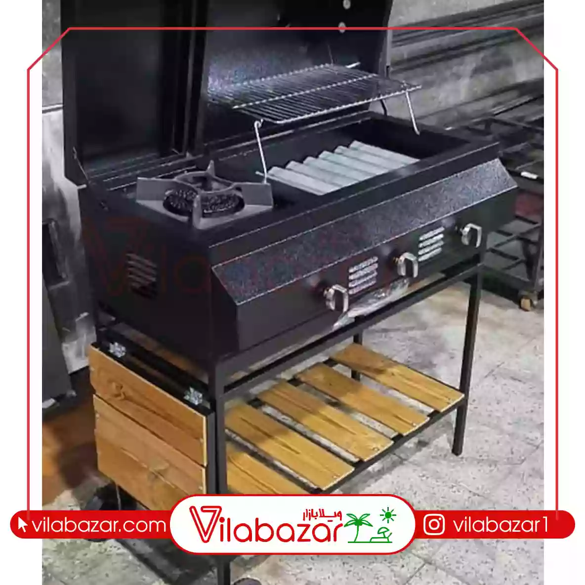 7575 باربیکیو گازی ذغالی